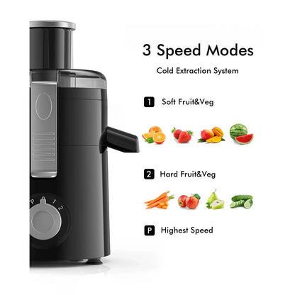 Compact 3-Speed Centrifugal Juicer